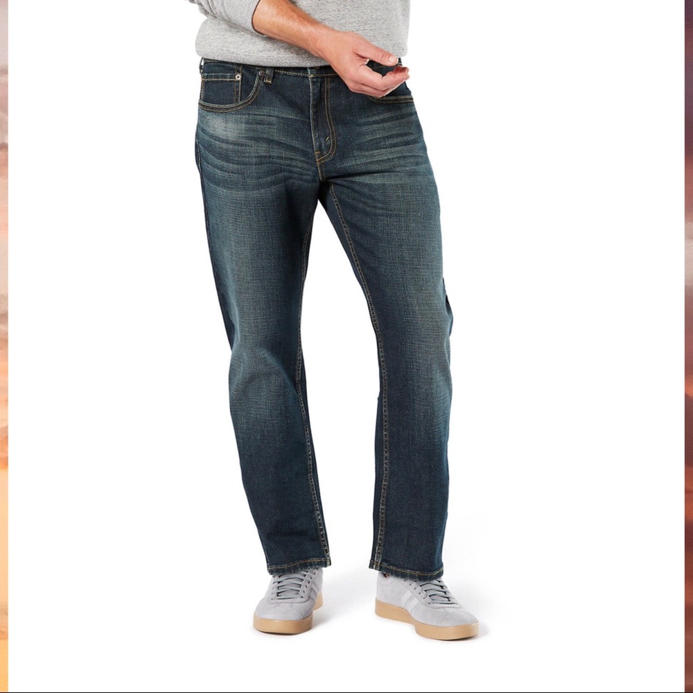 Signature by Levi Strauss & Co. Men's and Big Men's Relaxed Fit Jeans 40x30